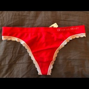 Victoria’s Secret red thong size L